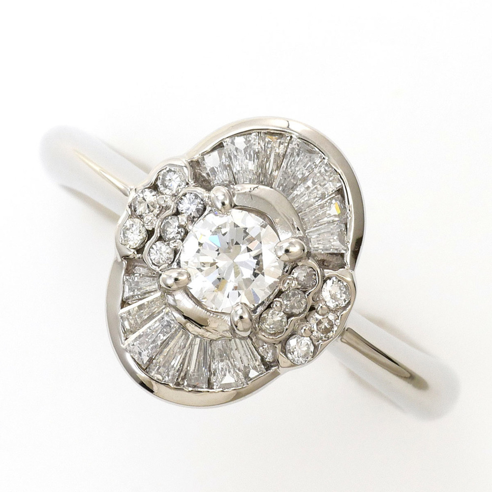 VINTAGE Silver Diamond Ring